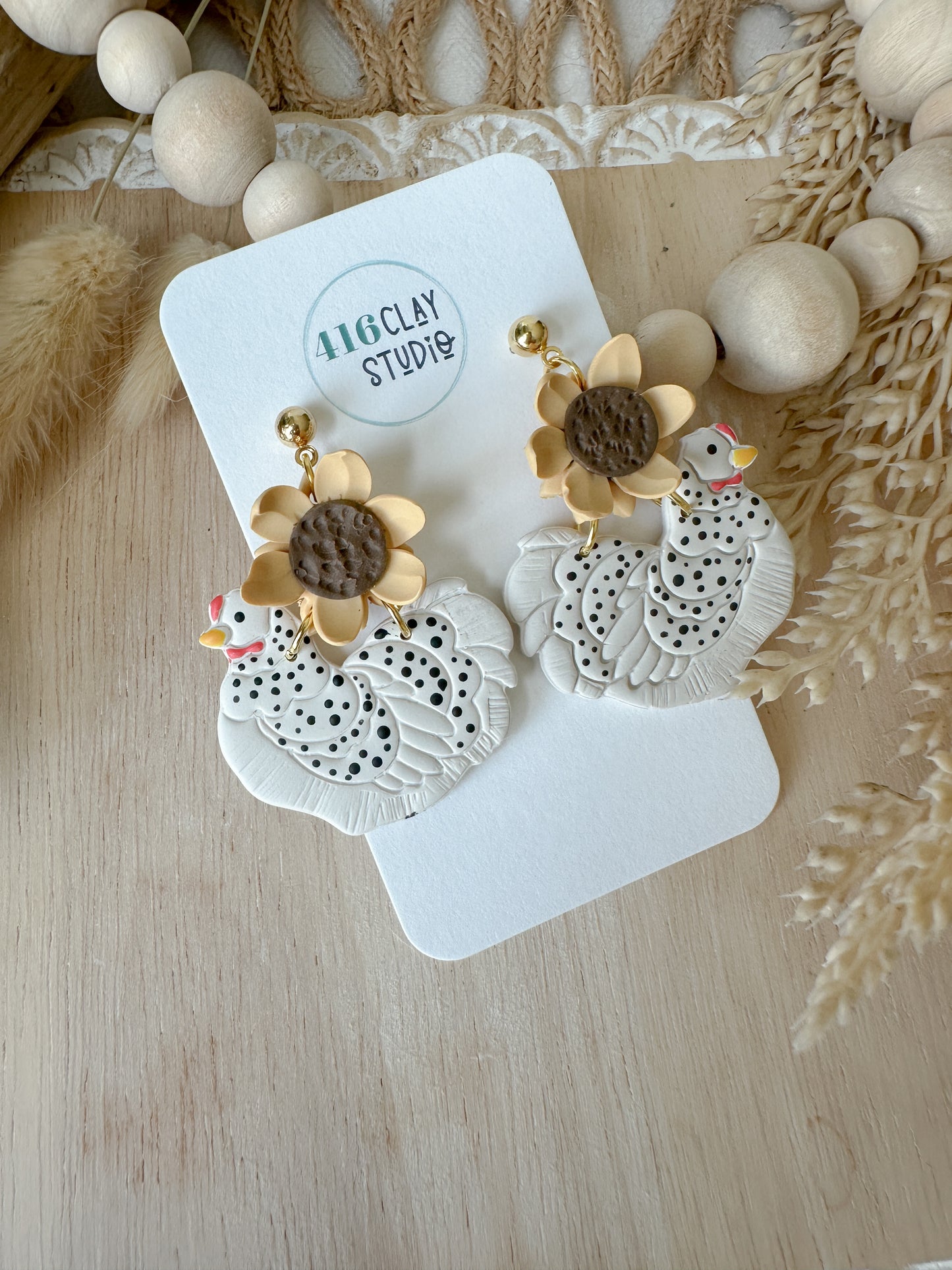 Sunflower Chickie Earrings