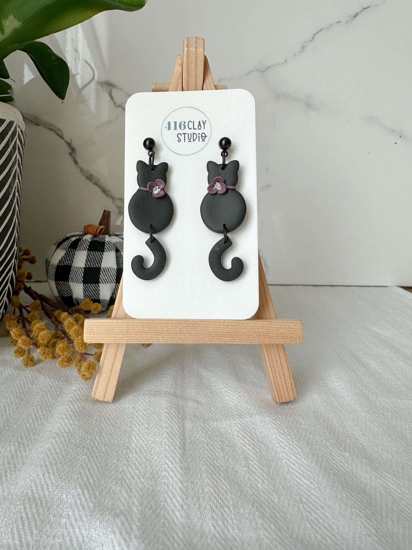 Halloween Cat Earrings