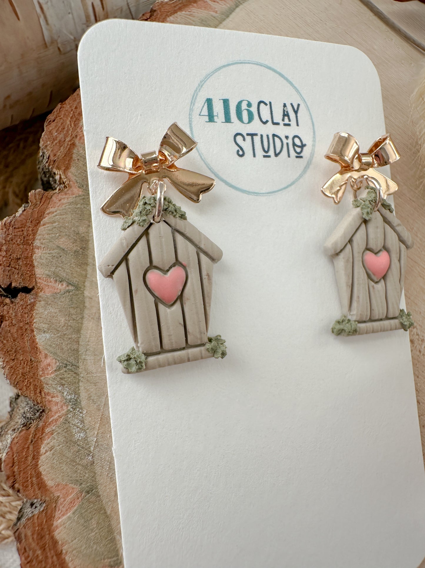 Birdhouse Earrings