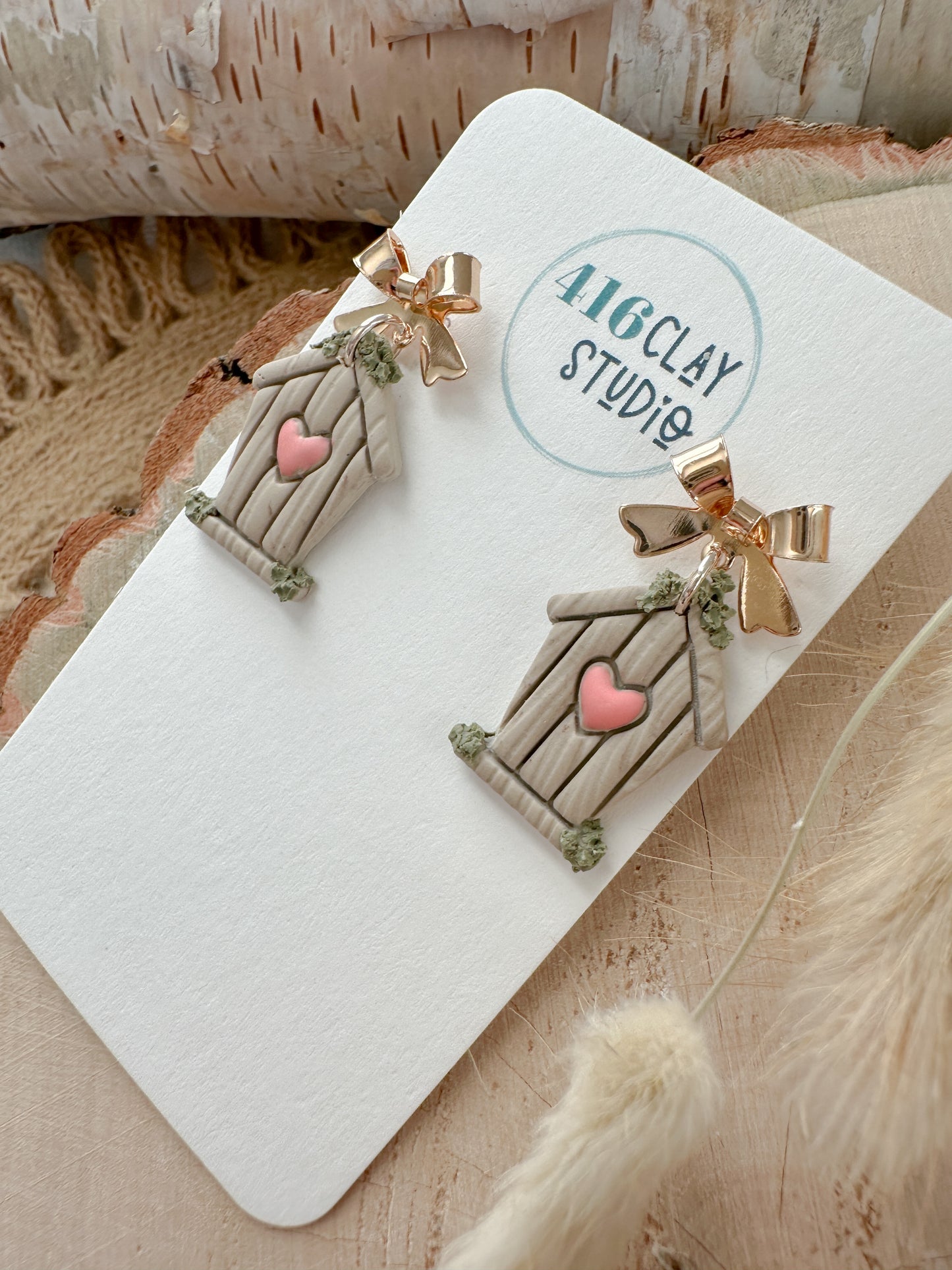 Birdhouse Earrings