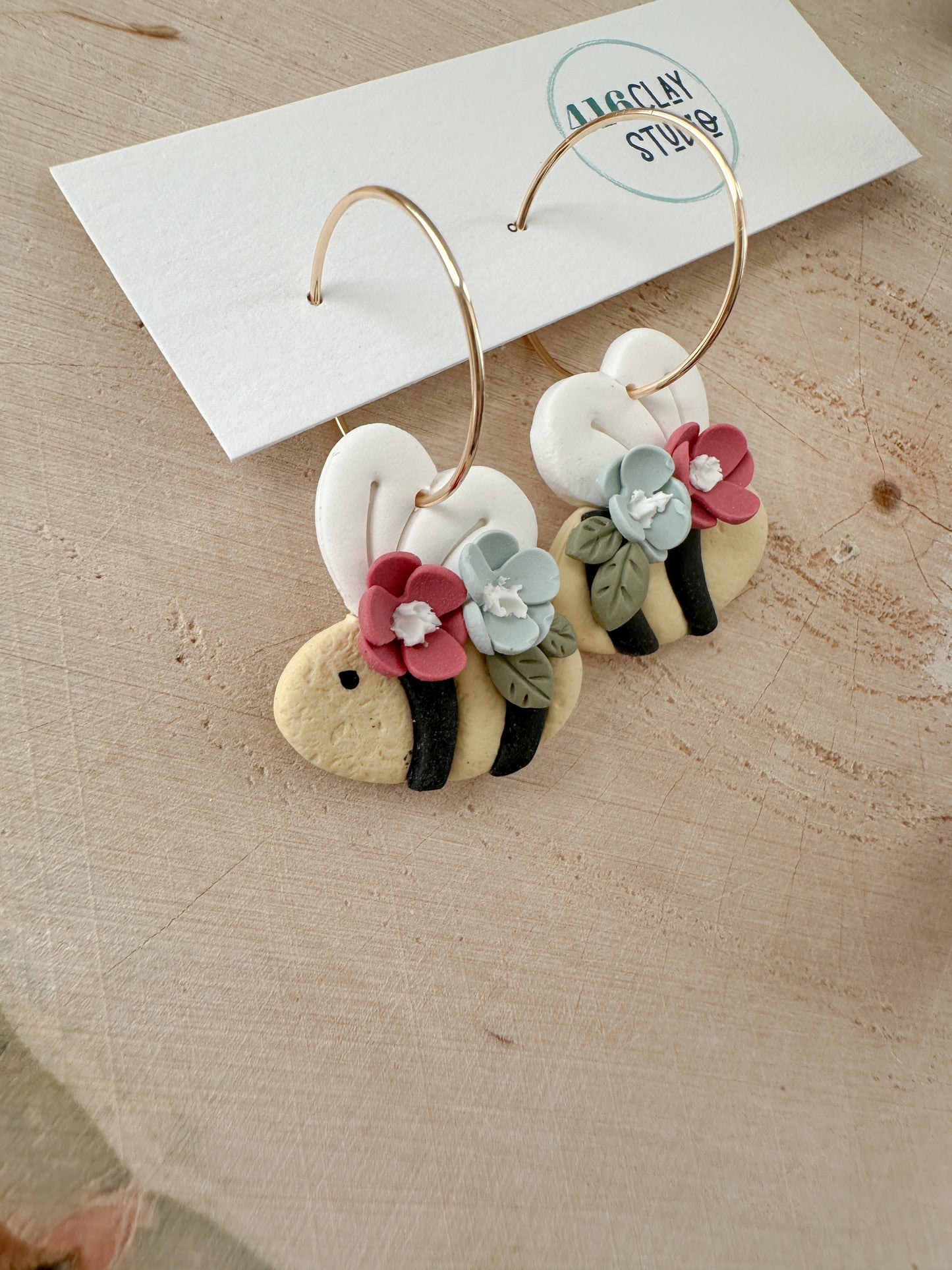 Spring Bumblebee Earrings