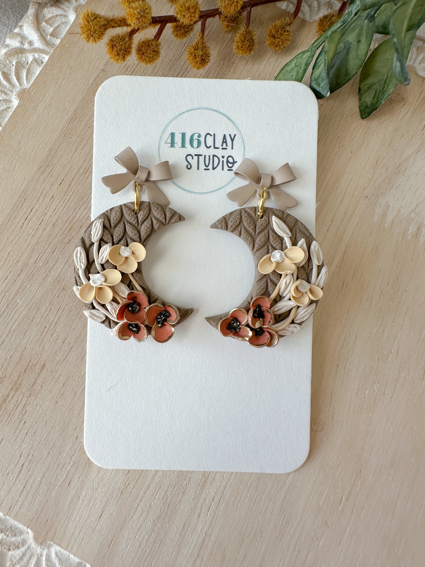Rustic Moon Earrings