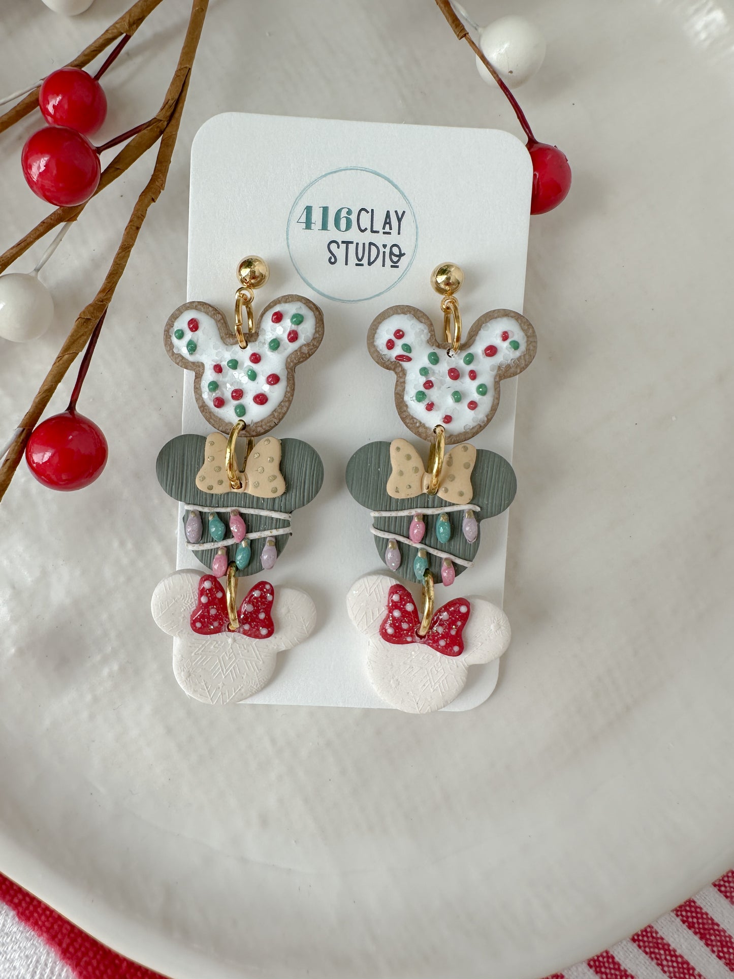 Holiday Mouse Magic Earrings