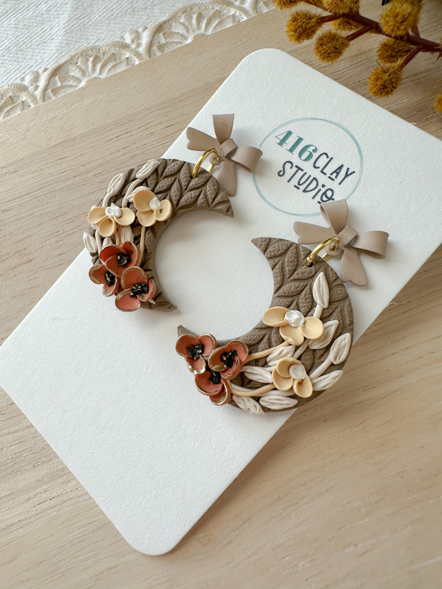 Rustic Moon Earrings