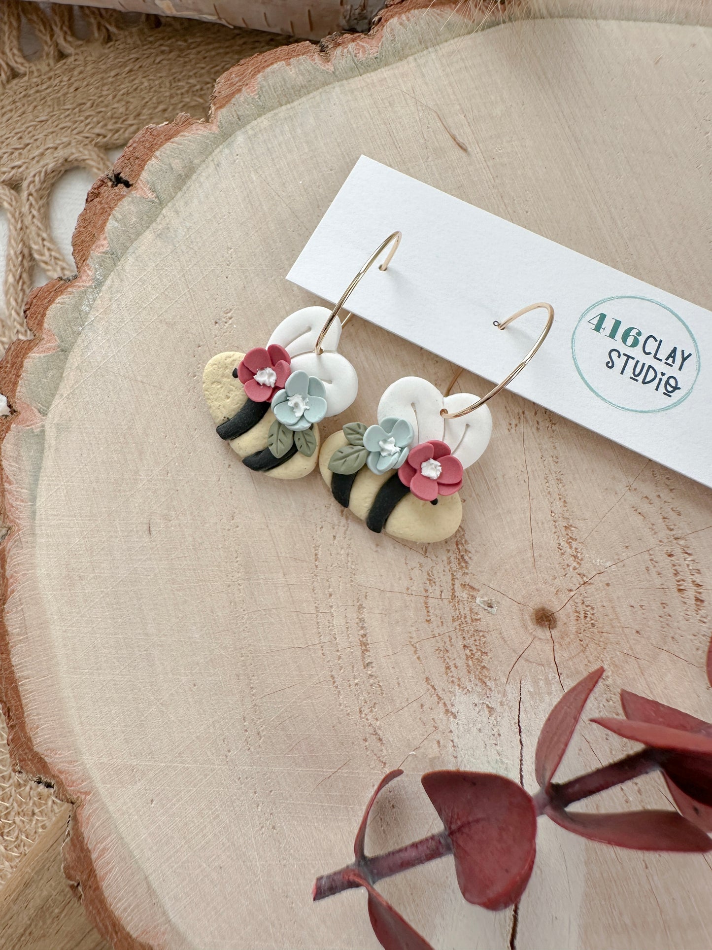 Spring Bumblebee Earrings