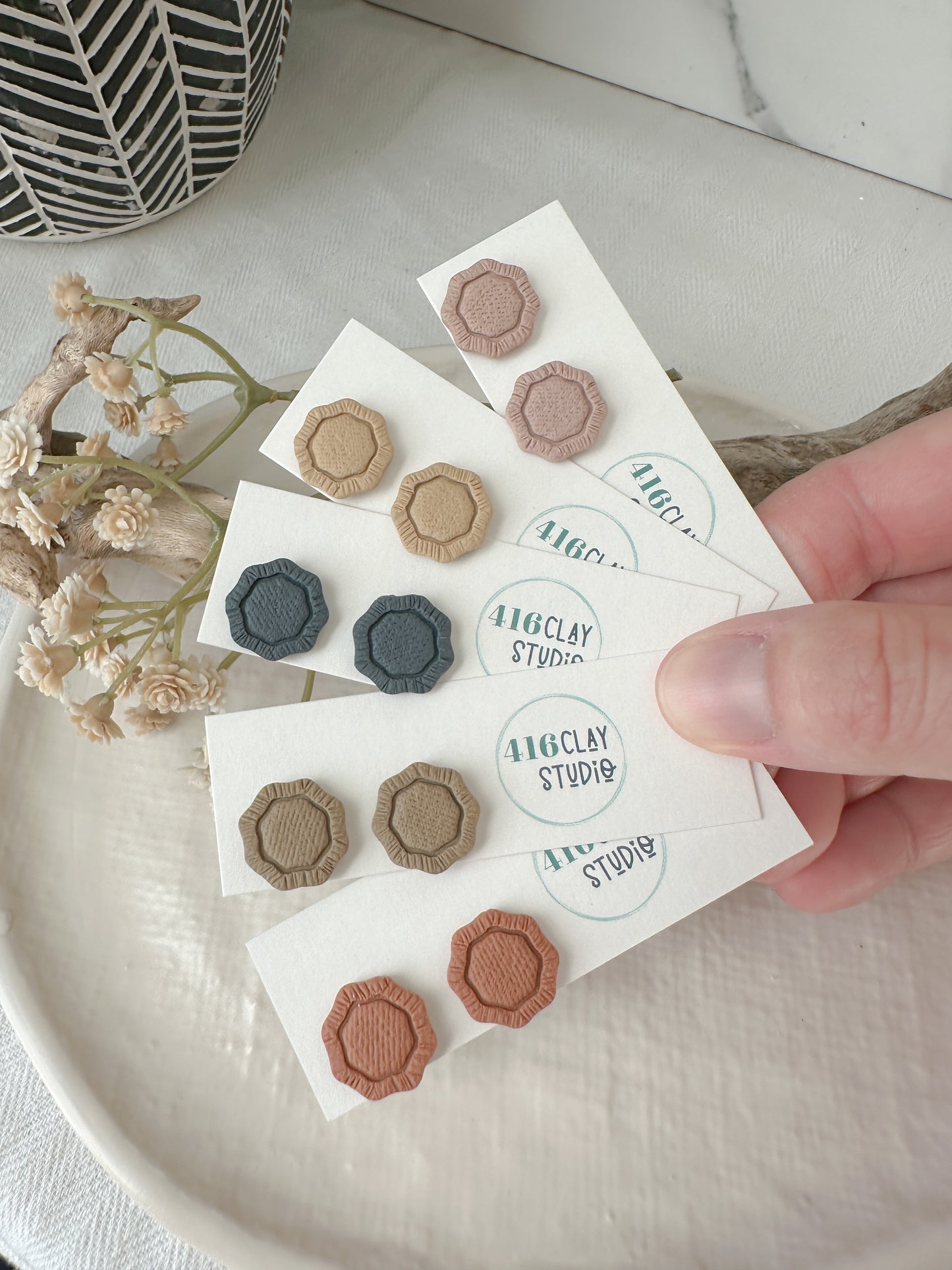 Autumn Boho Stud Earrings