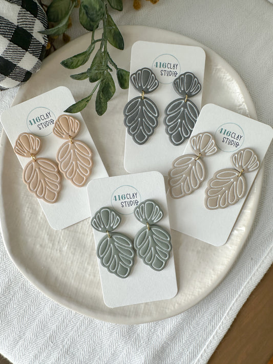 Petal Drop Earrings (four colors)
