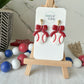Baseball Bow Earrings (multiple color options)