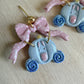 Sparkly Carriage Earrings