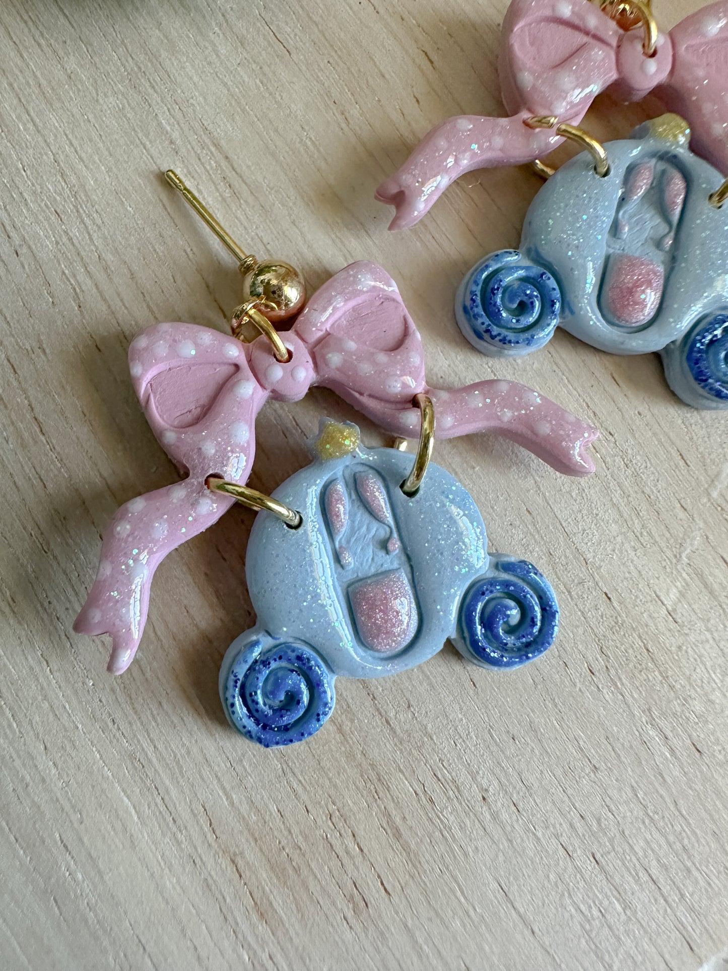 Sparkly Carriage Earrings