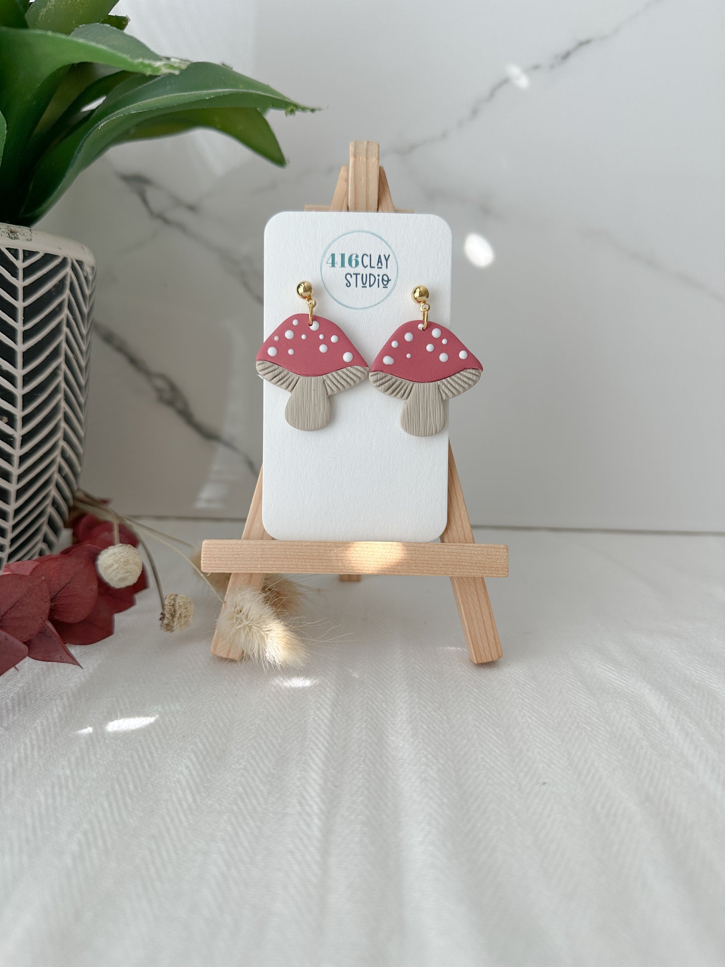 Mushroom Earrings