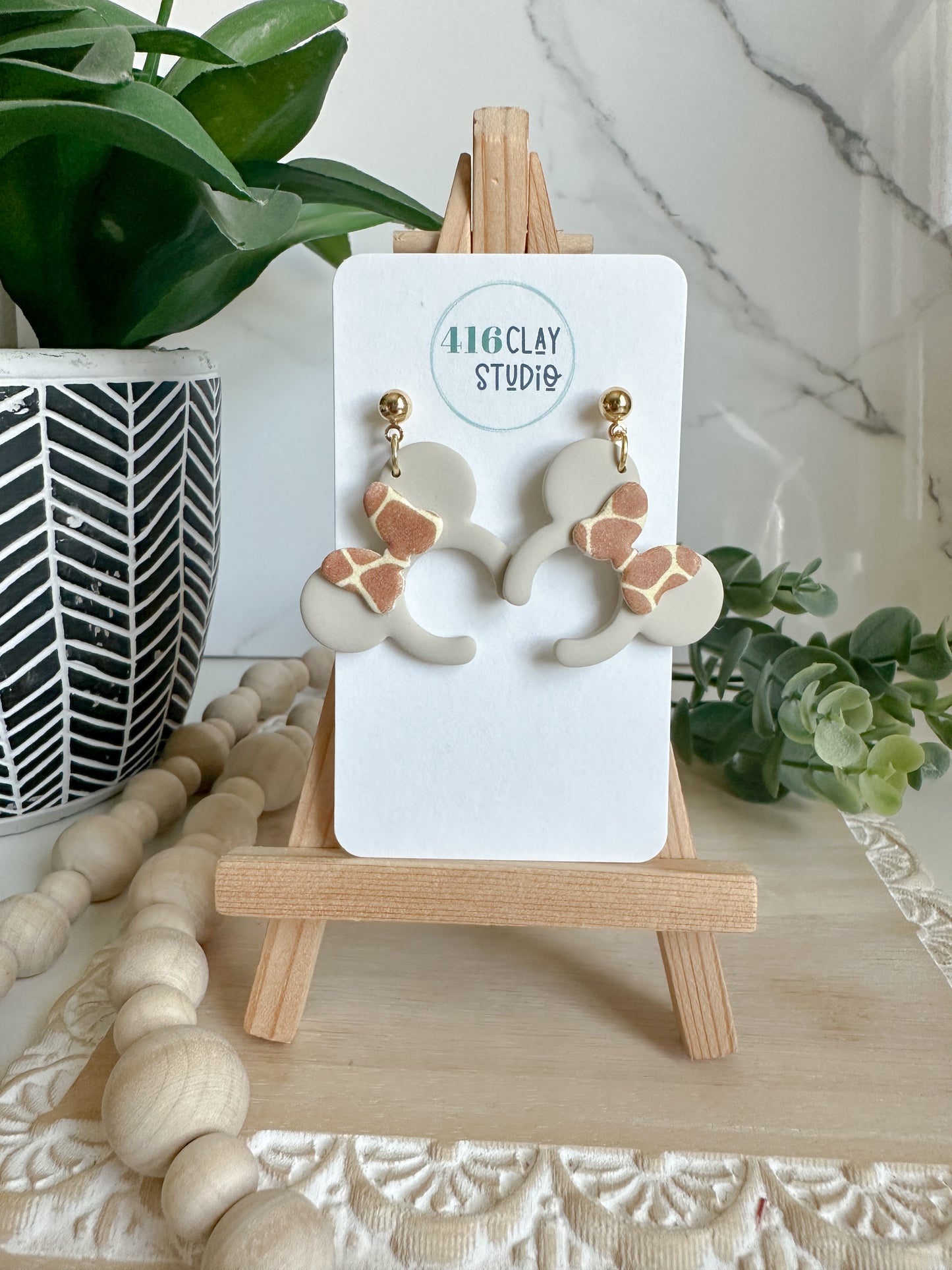 Giraffe Mouse Ear Headband