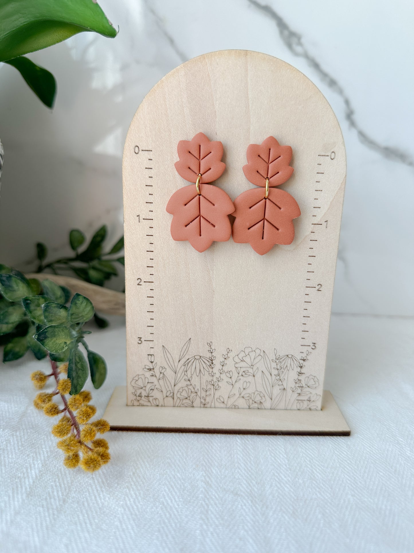Autumn Leaf Dangle Earrings (three color options)