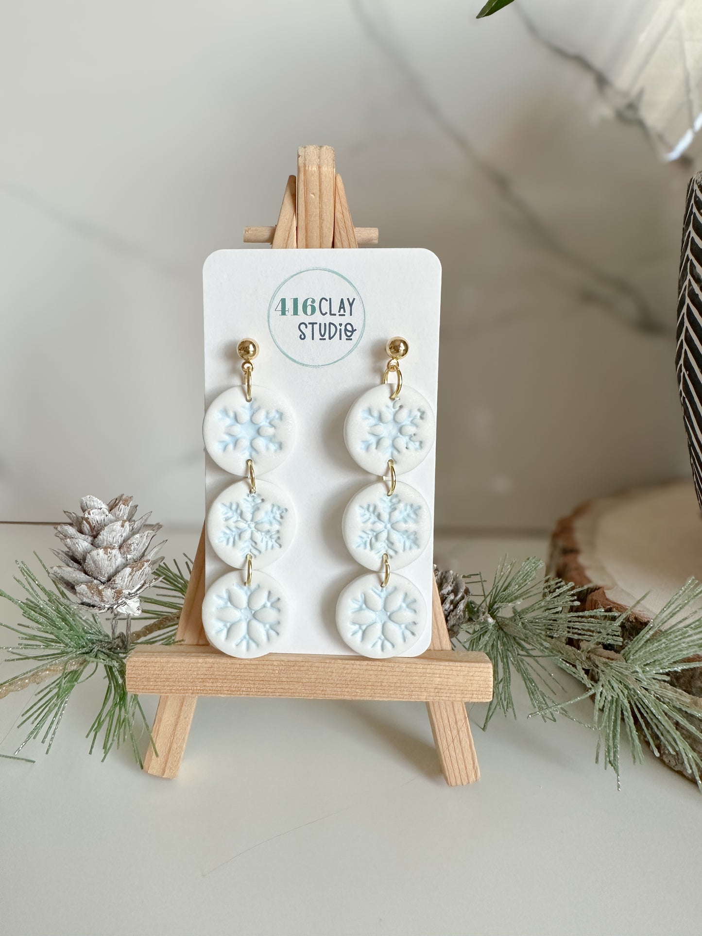 Snowflake Trio Earrings