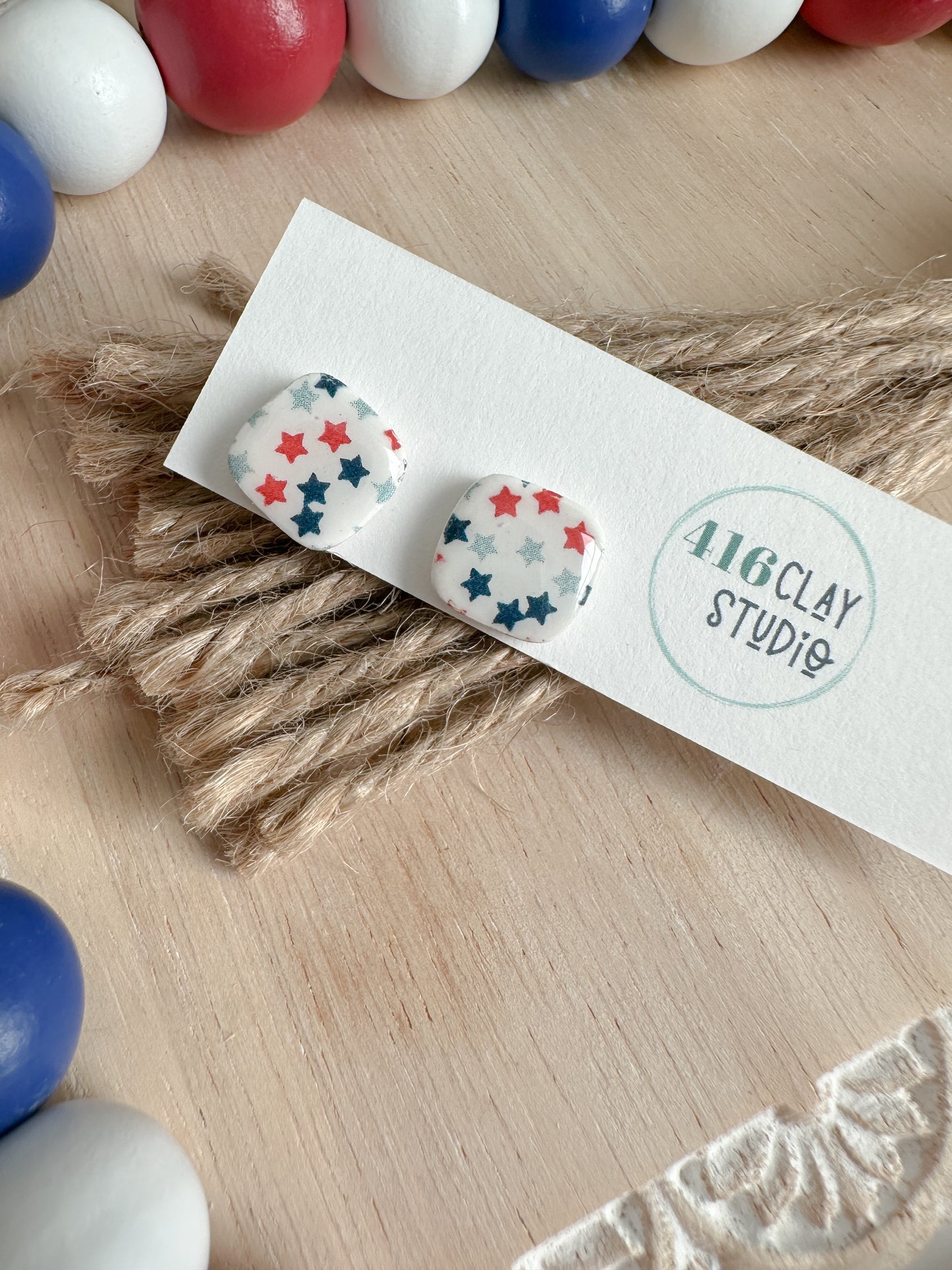 All American Charm Studs