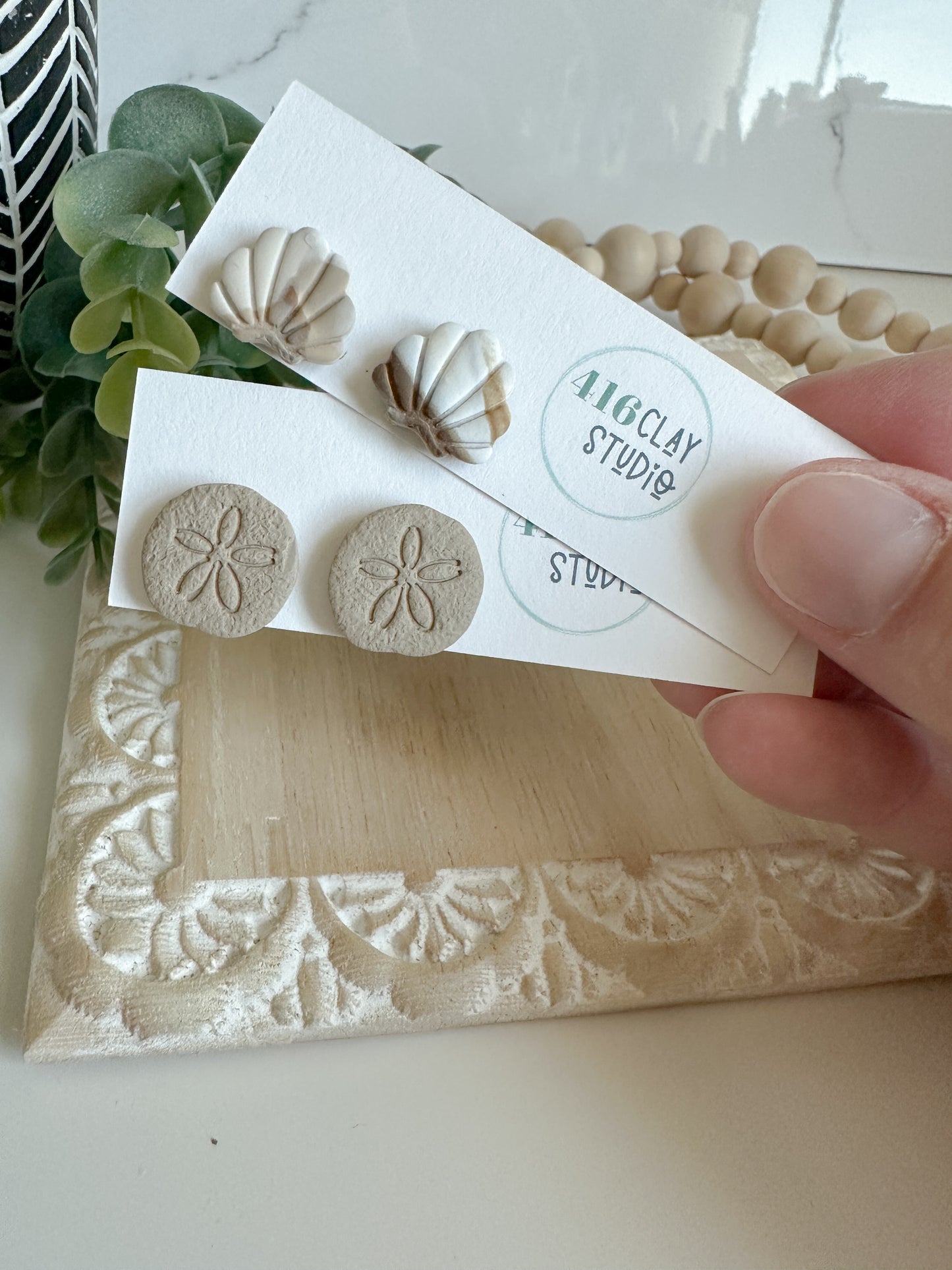 Beach Stud Earrings