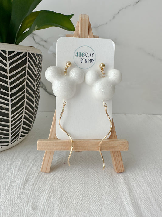 Sparkly Balloon Ear Earrings