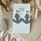 Blue Anchor Earrings