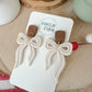 Neutral Bow Earrings