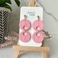 Bright Circle Link Earrings (three color options)