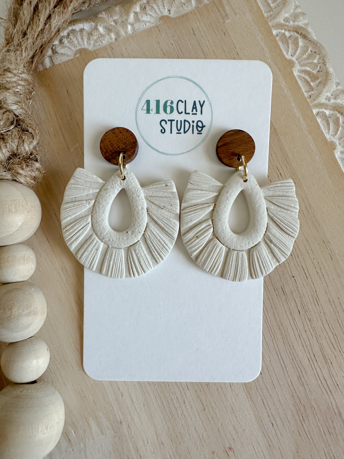 Faux Macramé  Earrings (two options)