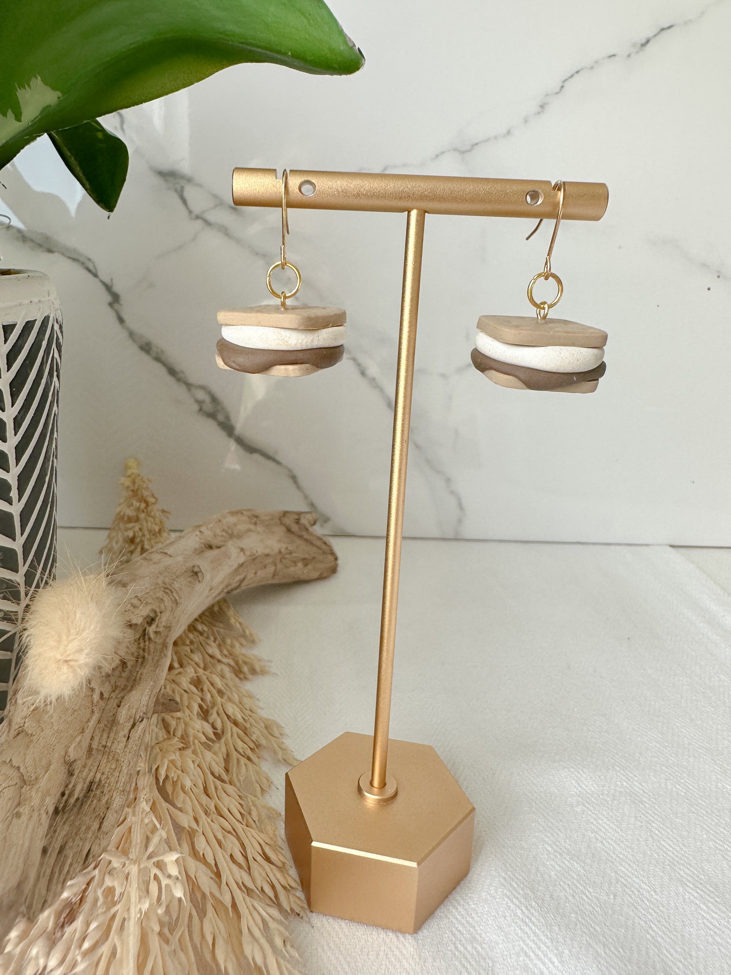 S’more Dangle Earrings