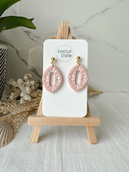 Costal Flower Dangle Earrings (4 color options)