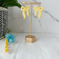 Bright Embossed Bow Earrings (six color options)