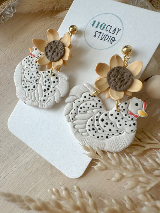 Sunflower Chickie Earrings