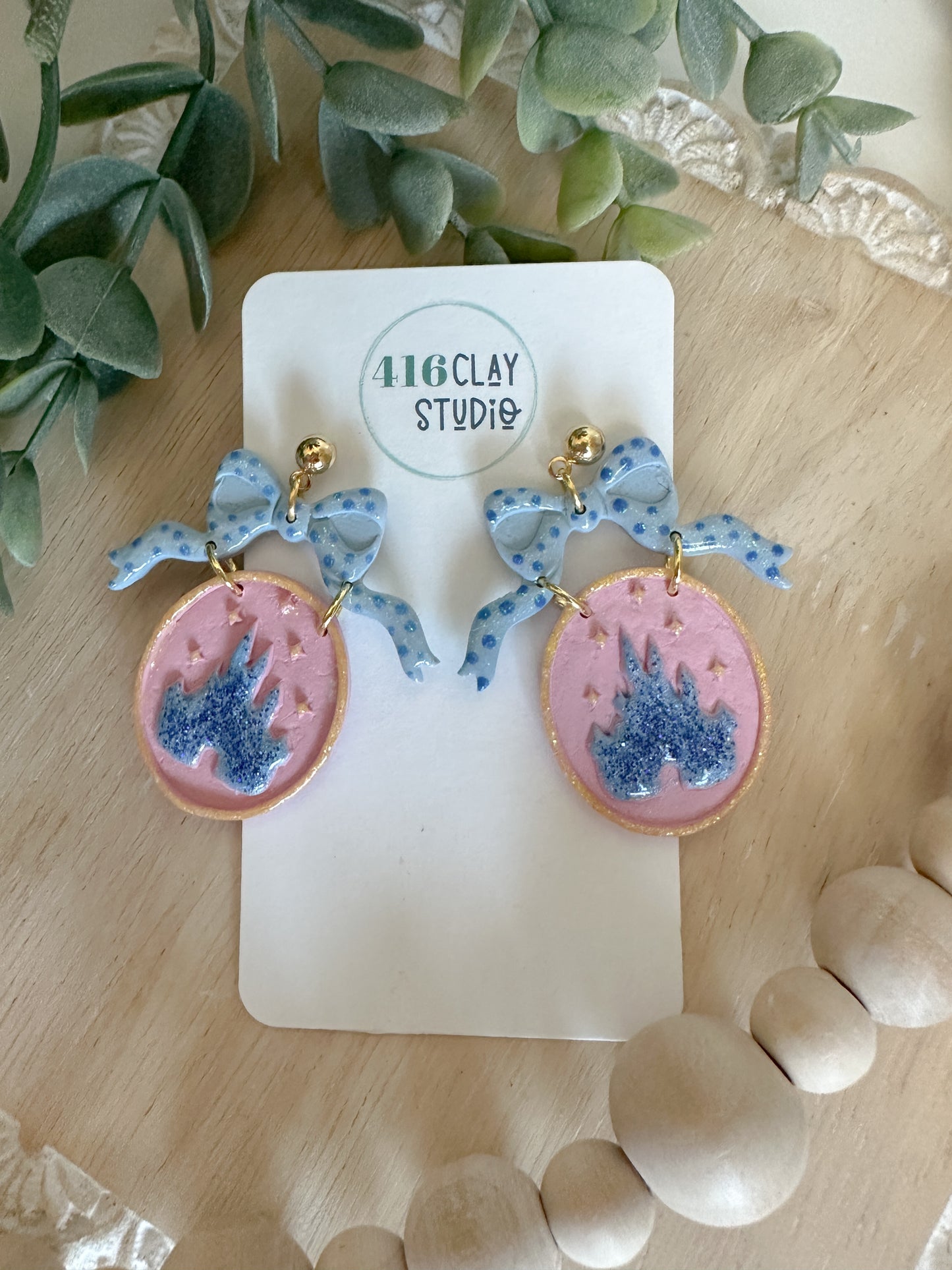 Sparkly Castle Earrings