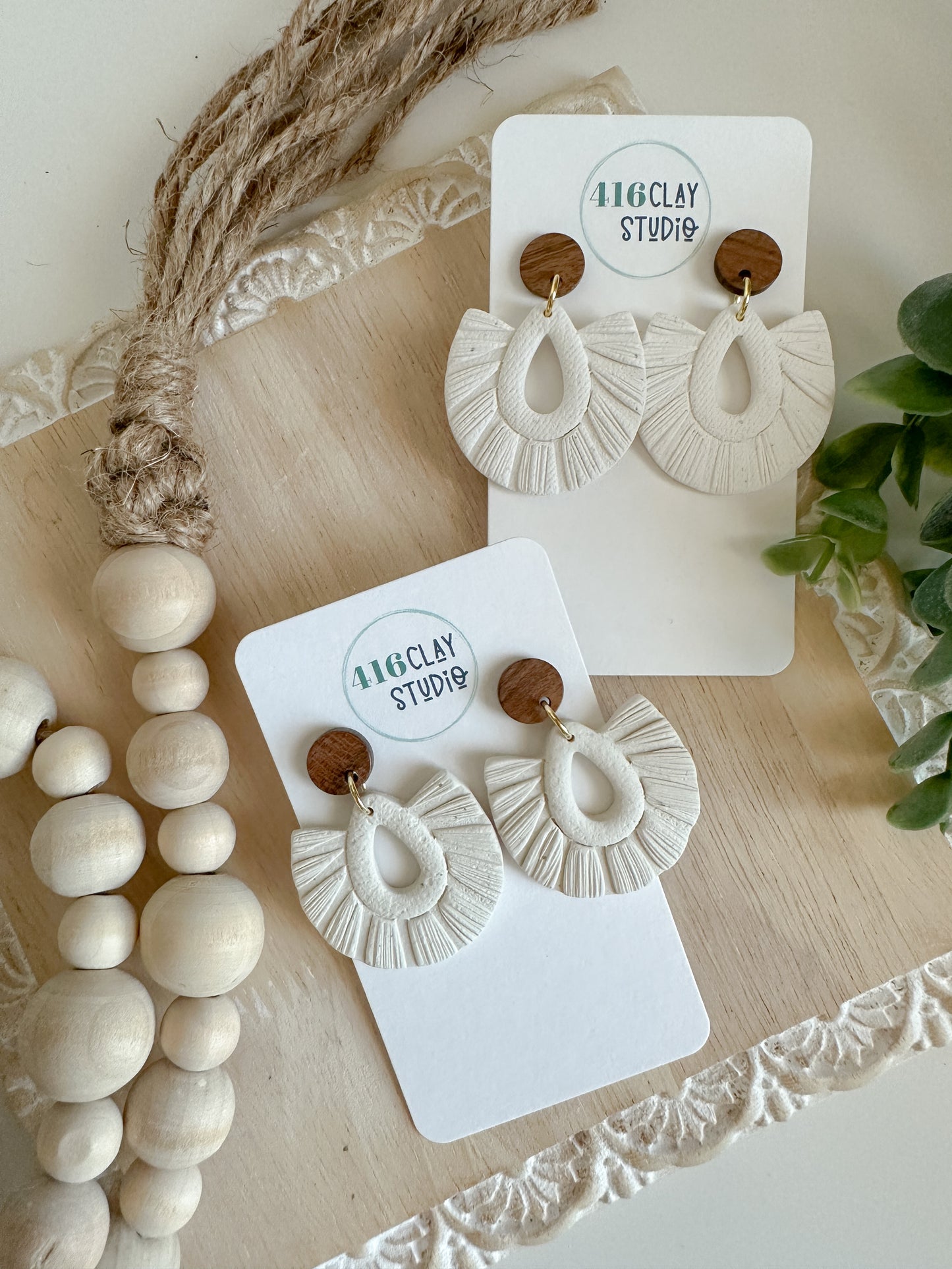 Faux Macramé  Earrings (two options)