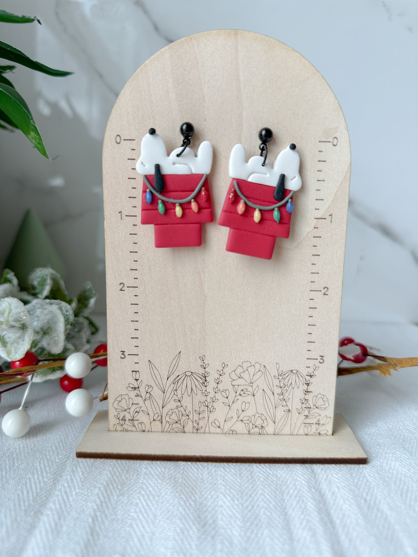Festive Pup Earrings