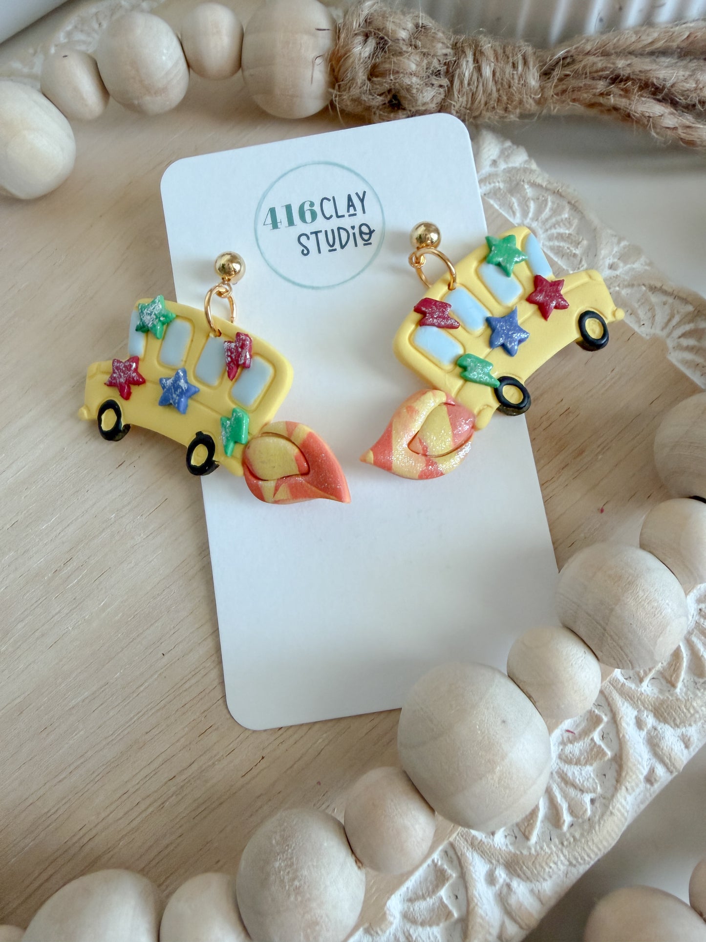 The Shape-Shifting Bus Earrings