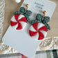 Peppermint & Bow Earrings
