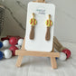 Bat & Ball Earrings (softball & baseball)