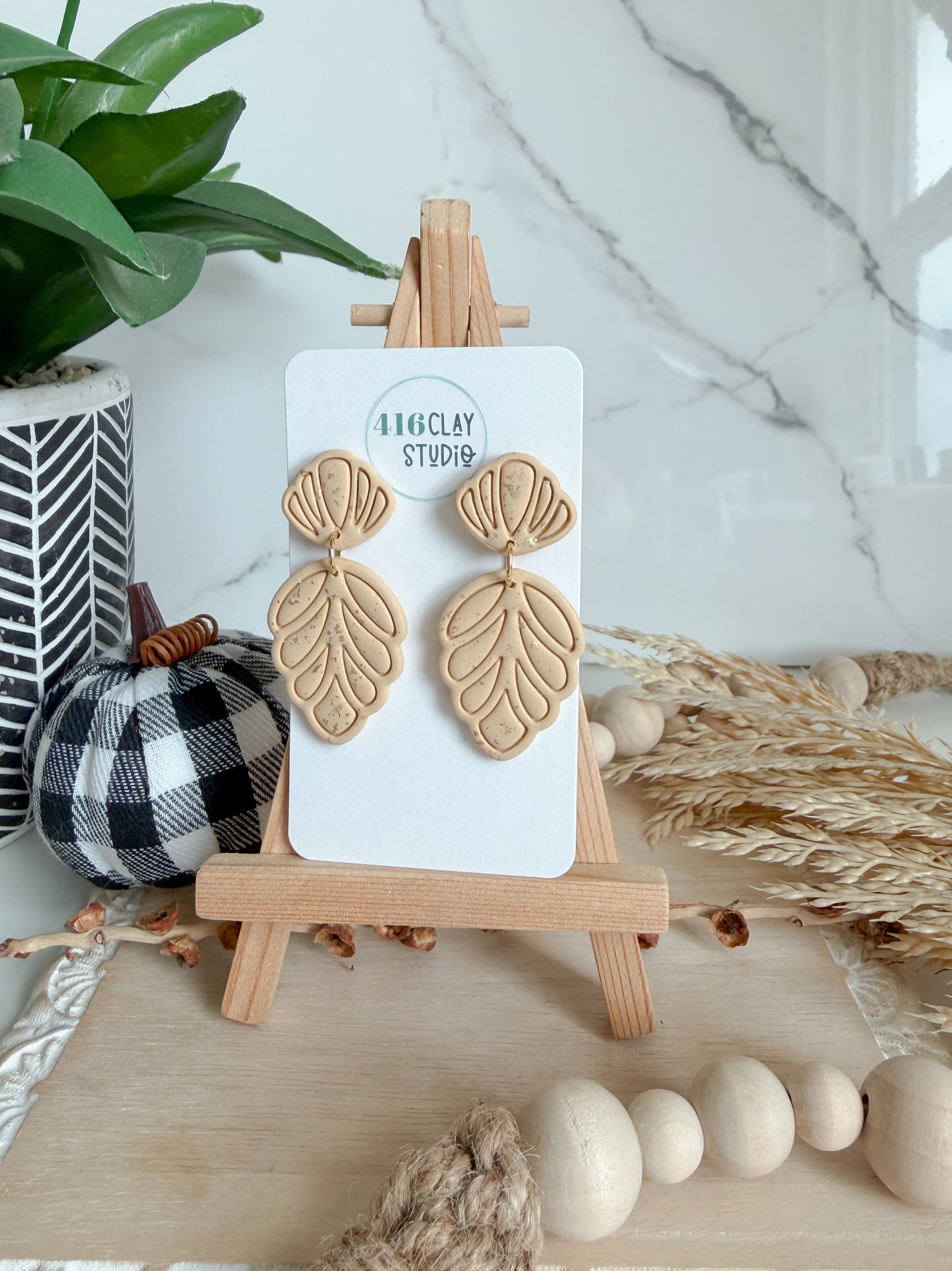 Autumn Petal Drop Earrings