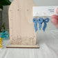Bright Embossed Bow Earrings (six color options)