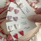 Sparkly Heart Stud Earrings