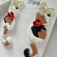 Christmas Calico Cat Earrings