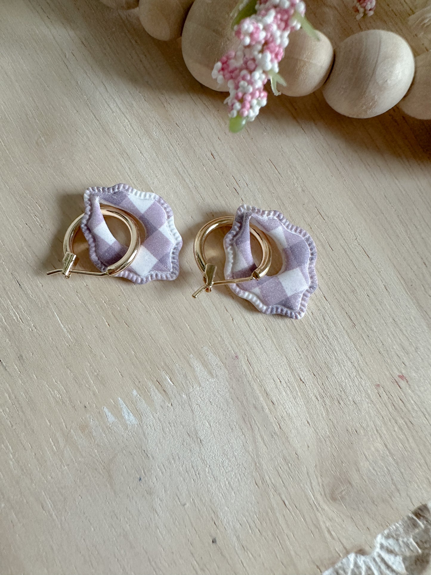 Gingham Charm Earrings