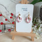 Plaid Christmas Charm Earrings