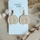 Farmhouse Pumpkin Hoop Earrings