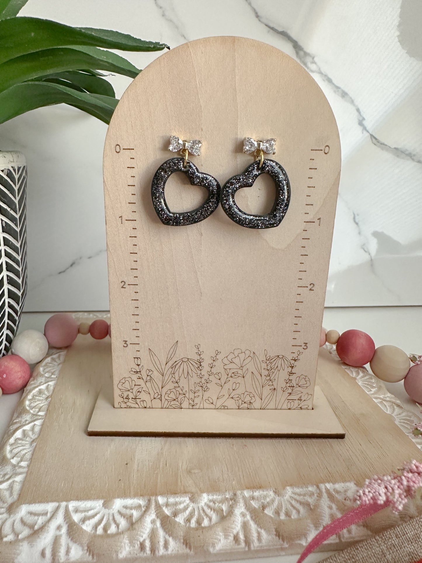 Hollow Heart Earrings