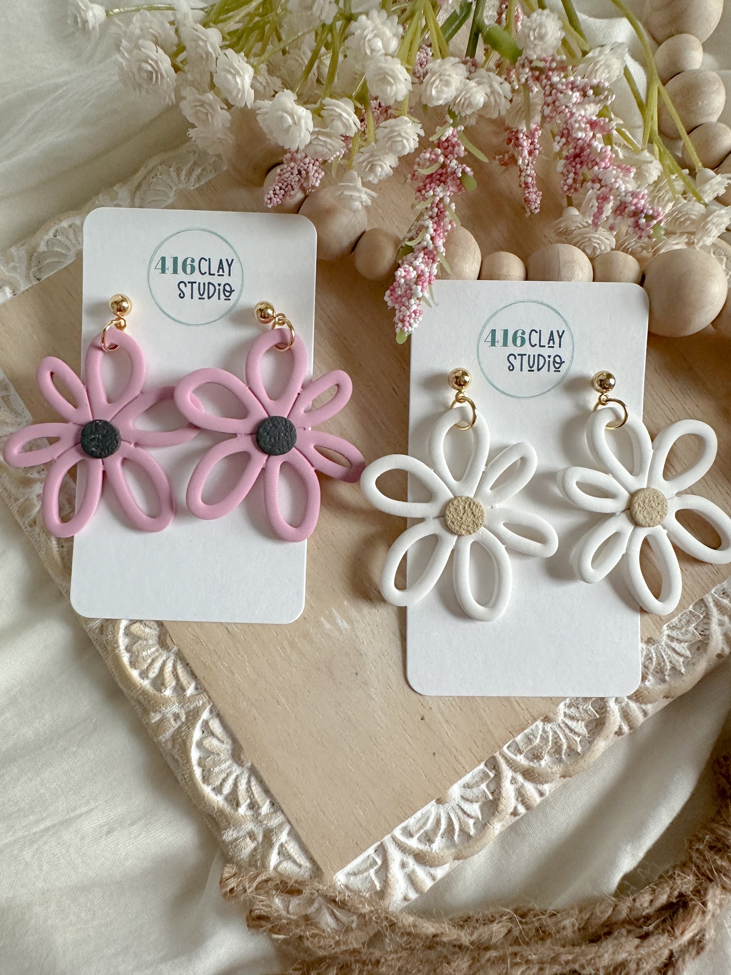 Big Daisy Earrings (two colors)