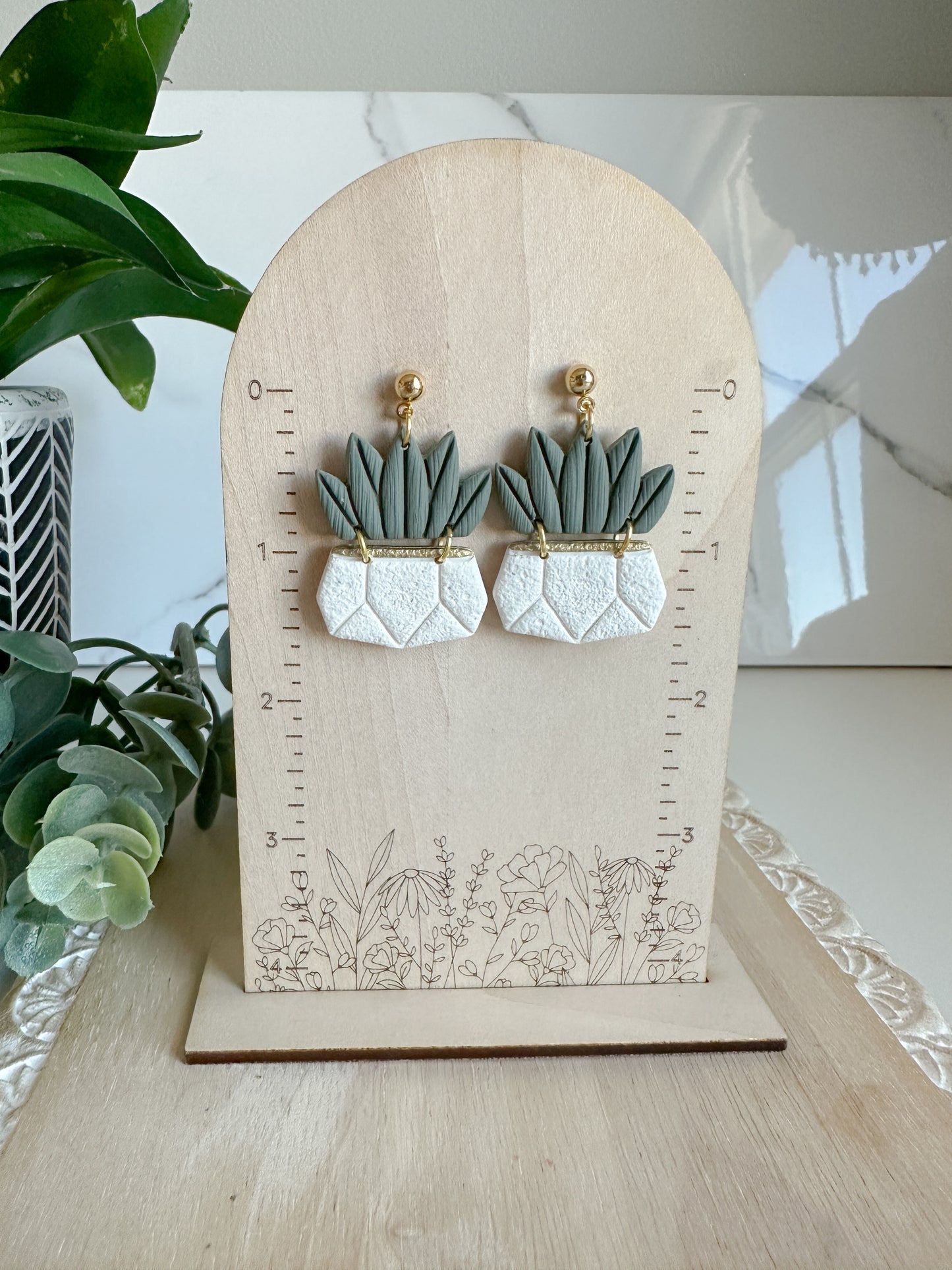 Succulent Earrings