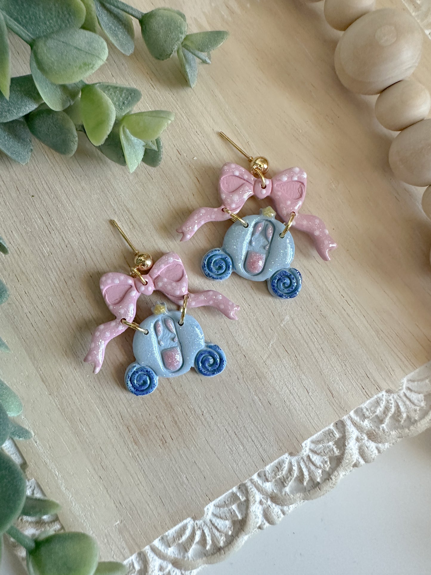 Sparkly Carriage Earrings