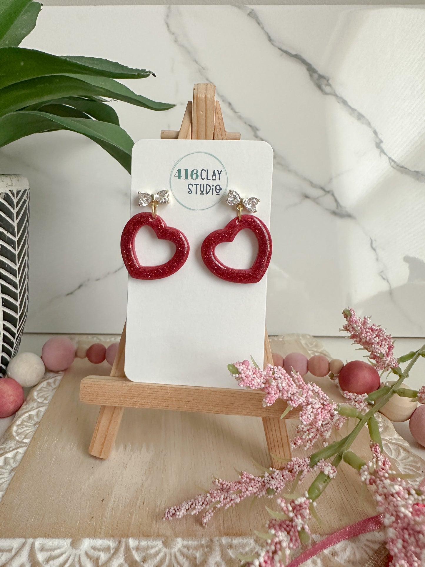 Hollow Heart Earrings
