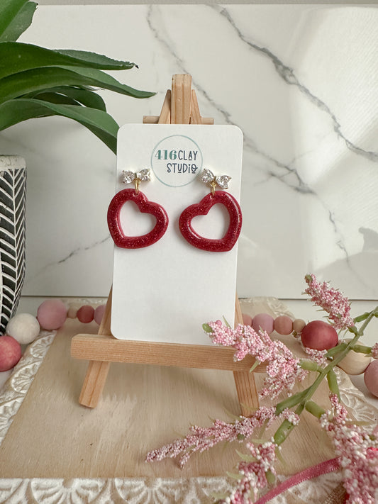 Hollow Heart Earrings