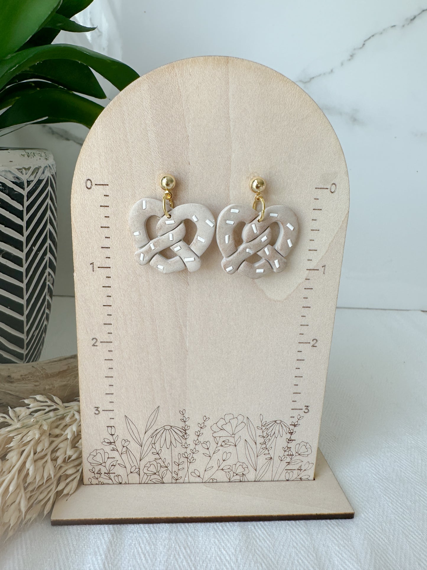Pretzel Earrings