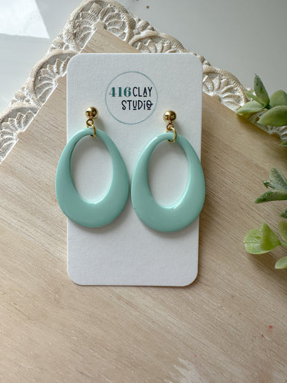 Hollow Teardrop Earrings (two sizes three color options)